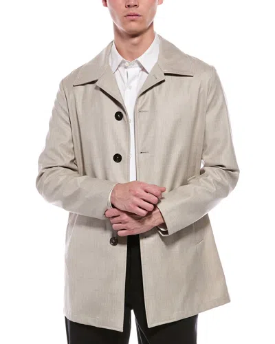 Isaia Cashmere-blend Jacket In Neutral