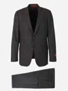 ISAIA ISAIA CHECK MOTIF SUIT