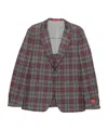 Isaia Check-pattern Notch-lapel Blazer In Multi