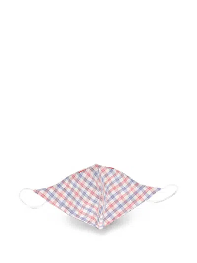 Isaia Check-pattern Face Mask In Multi