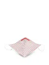 Isaia Check-pattern Face Mask In Pink