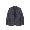 Isaia Check-pattern Single-breasted Blazer In Multi