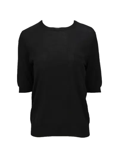 Isaia Chest-pocket Crew-neck T-shirt In Black