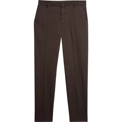 Isaia Chino Unito Comfort Stretch Cotton & Cashmere Pants In Brown