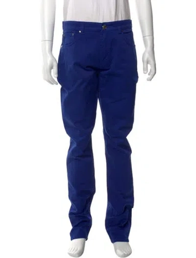 Pre-owned Isaia Chinos In Blue