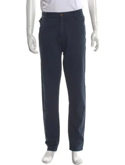 Pre-owned Isaia Chinos In Blue