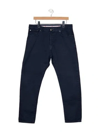 Pre-owned Isaia Chinos In Blue