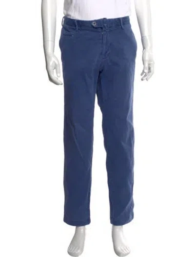 Pre-owned Isaia Chinos In Blue