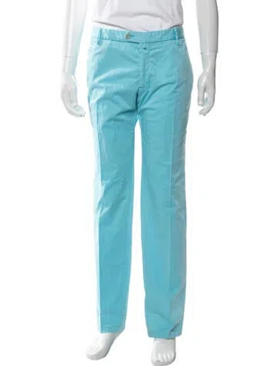 Pre-owned Isaia Chinos In Blue