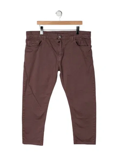 Pre-owned Isaia Chinos In Brown