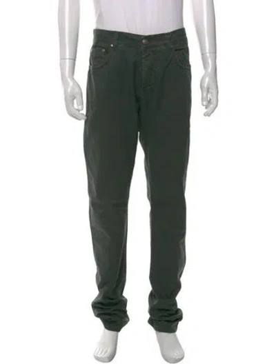 Pre-owned Isaia Chinos In Green