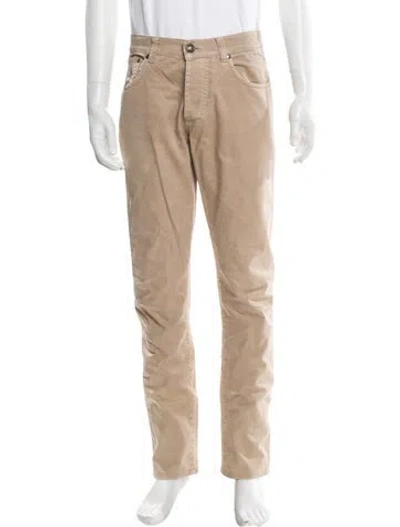 Pre-owned Isaia Chinos In Neutral