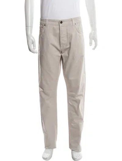 Pre-owned Isaia Chinos In Neutrals