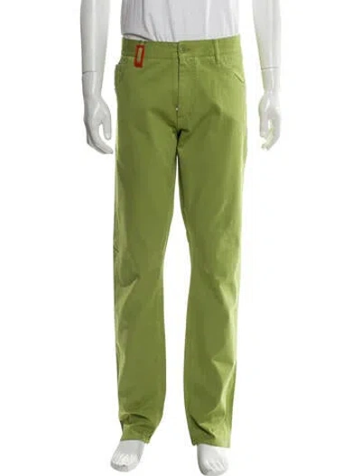 Pre-owned Isaia Chinos W/ Tags In Green