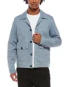 Isaia Coach Jacket In Blue