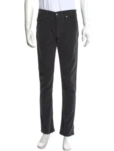 Pre-owned Isaia Corduroy Pants In Grey