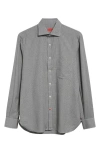 Isaia Cotton & Cashmere Button-up Shirt In Light Grey