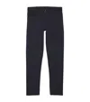 Isaia Cotton-blend Chinos In Navy