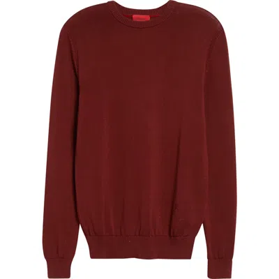 Isaia Cotton Sweater In Red