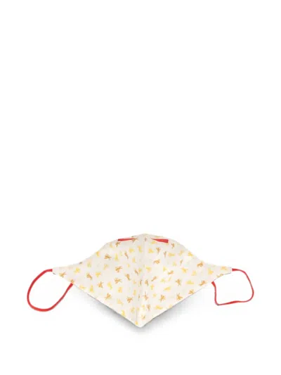 Isaia Cupid-print Face Mask In Transparent