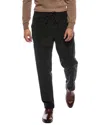 Isaia Drawstring Trouser In Gray
