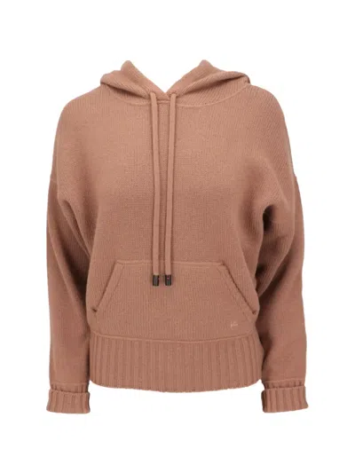 Isaia Drawstring-hood Long-sleeve Hoodie In Pink
