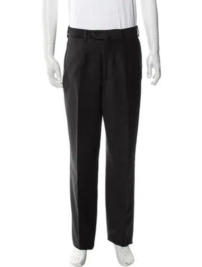 Pre-owned Isaia Dress Pants In Black