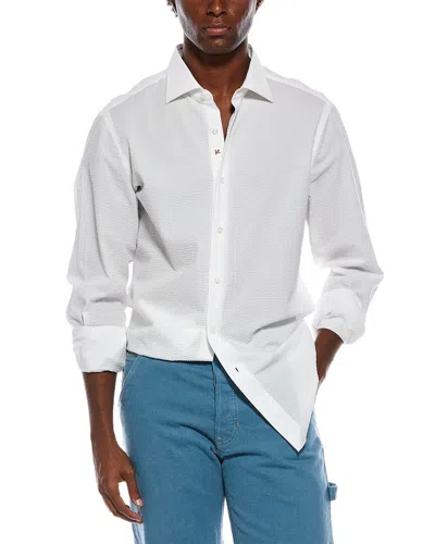 Isaia Dress Shirt In Animal Print