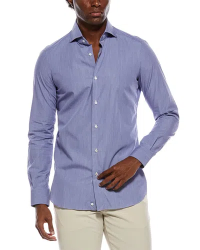 Isaia Dress Shirt In Purple