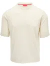 Isaia Wool-blend T-shirt In Weiss