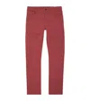Isaia Five Pockets Jeans In Red