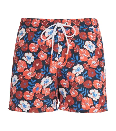 Isaia Floral Swim Shorts In Multi