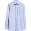 Isaia Gingham Button-up Shirt In Pastel Blue