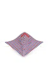 Isaia Gingham-check Face Mask In Multi