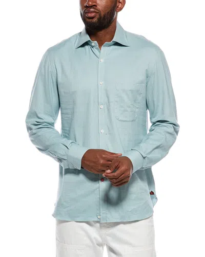 Isaia Italia Sport Shirt In Green
