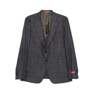 ISAIA JACKETS BROWN, BLUE