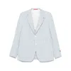 Isaia Blue  White Jackets In Multicolor