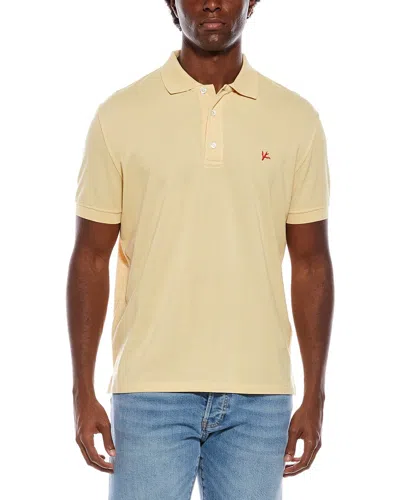 Isaia Jersey Polo Shirt In Yellow
