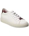 Isaia Leather Sneaker In Multi