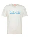 Isaia Lettering-print T-shirt In White