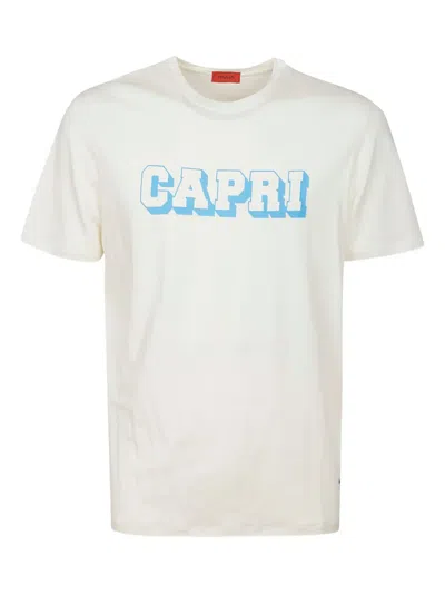 ISAIA LETTERING-PRINT T-SHIRT