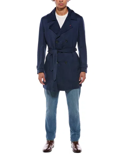 Isaia Linen In Blue