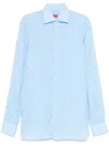 Isaia Linen Shirts In Blue
