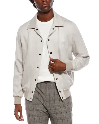 Isaia Linen, Silk, & Cashmere-blend Jacket In Neutral