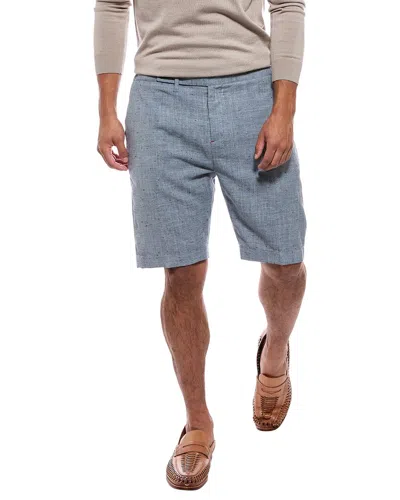Isaia Linen Trouser Short In Multi