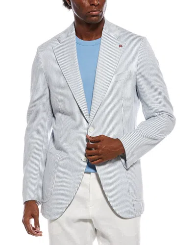 ISAIA ISAIA LINEN-BLEND JACKET