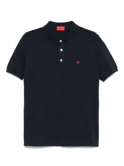 Isaia Logo-embroidered Polo Shirt In Multicolor