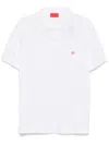 Isaia Logo-embroidered Polo Shirt In White