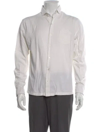 Pre-owned Isaia Long Sleeve Shirt In Neutral