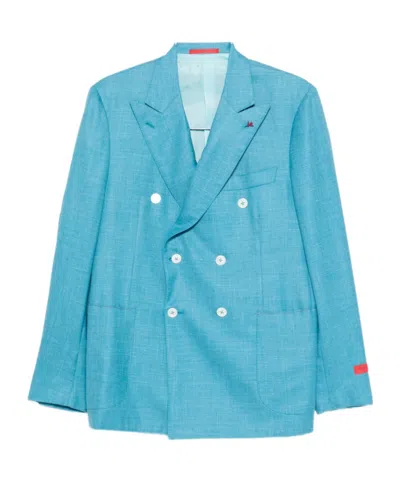 ISAIA LONG-SLEEVED SUIT JACKET